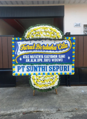 Papan Bunga Duka di Belian